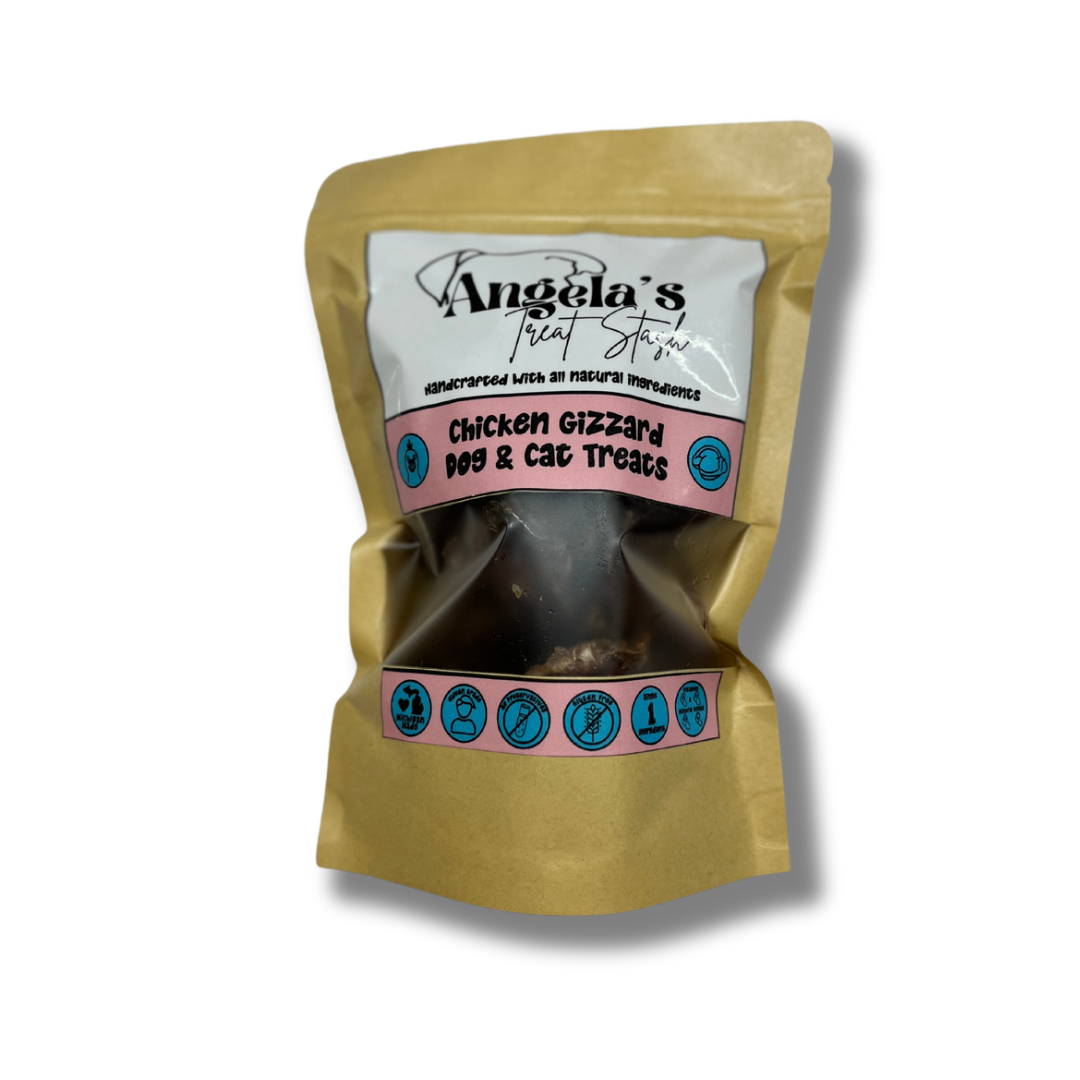 Chicken Gizzard Dog Cat Treats Angela s Treat Stash